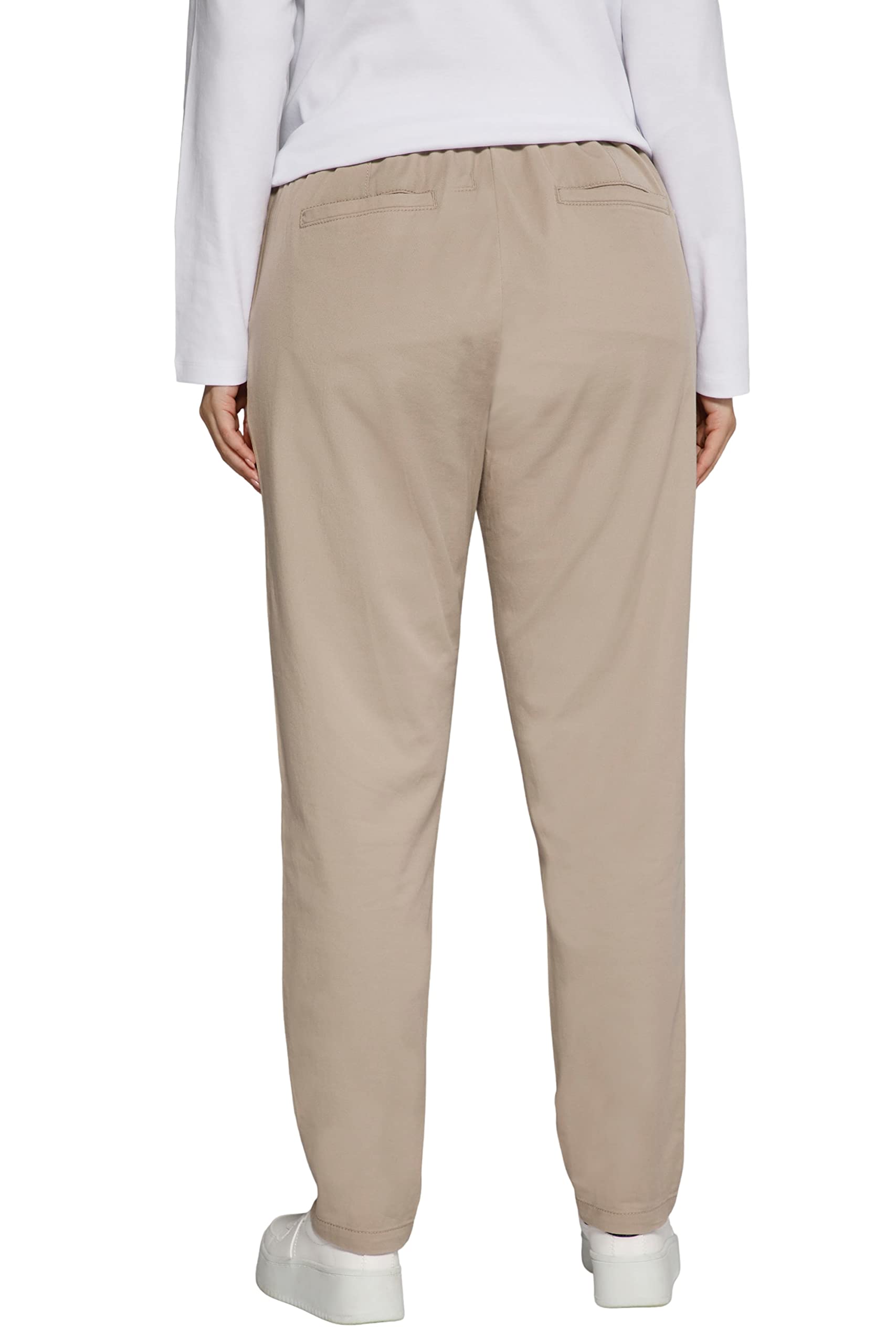 Ulla Popken Femme Grandes Tailles Chino Rena, Taille partiellement élastique et Jambe Carotte 793973