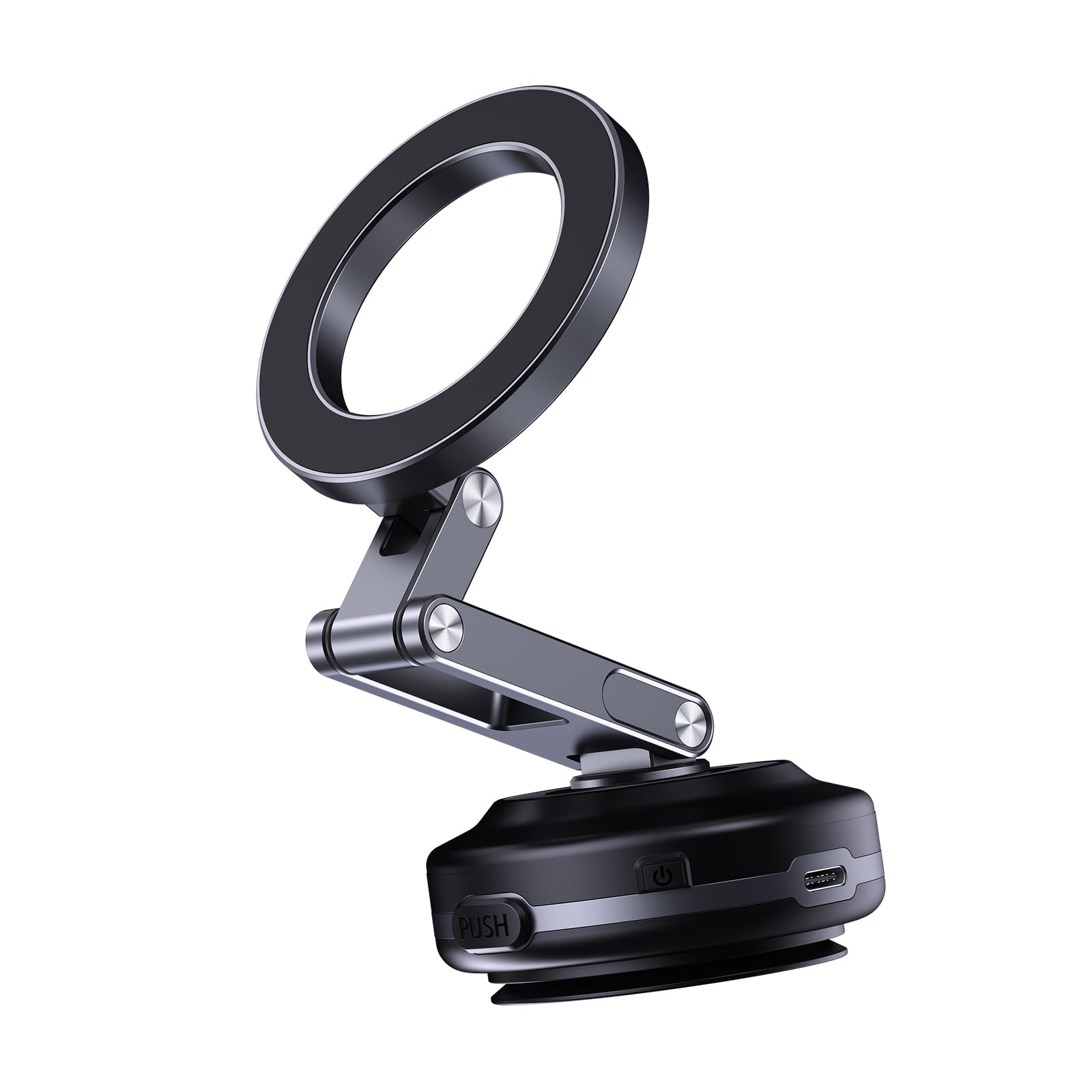 Staffa Supporto Magnetica per Montaggio Smartphone Parabrezza con Aspirazione A Vuoto Ruotabile A 360 Gradi Videochiamate Navigazione Supporto Telefono Auto