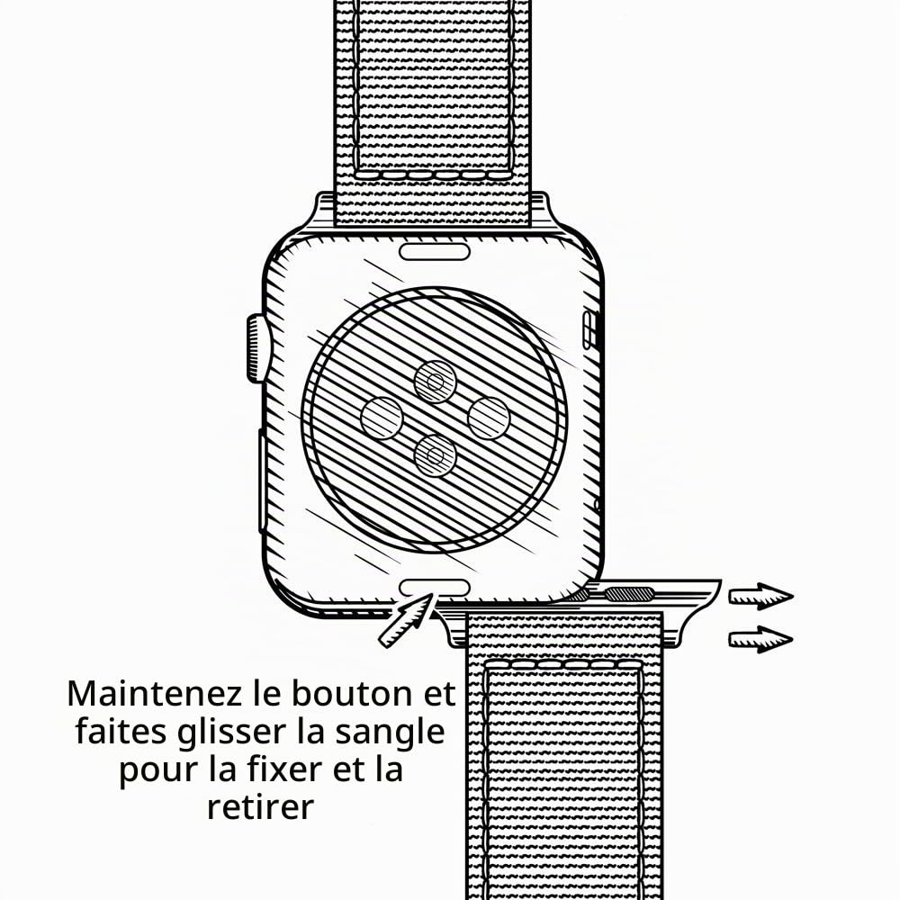Archer Watch Straps - Bracelets de Remplacement en Nylon pour Apple Watch