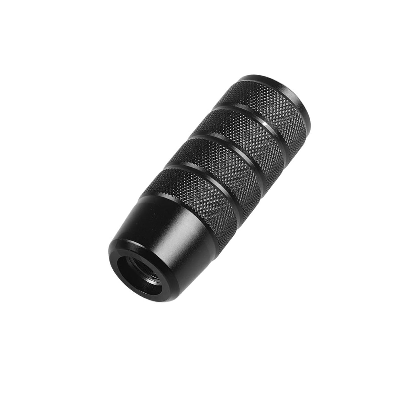 Wphlyz Black Head Change Lever Knob 95Mm Non-Slip Gear Shift Knob Manual Transmission Aluminum Knurled(Black)