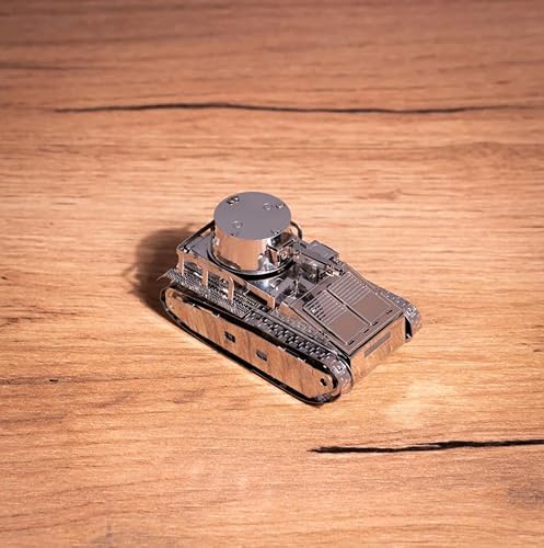 Miniatura 5 de METAL-TIME Modelo LEICHTTRAKTOR VS.KFZ.31, rompecabezas 3D para adultos o adolescentes, kit de modelo de rompecabezas de metal DIY, rompecabezas de