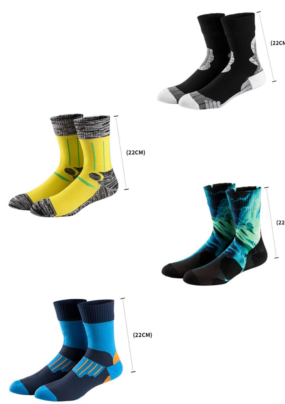 Chaussettes imperméables pour Les Chaussettes de Ski d'escalade d'aventure en Plein air d'hommes et de Femmes, Chaussettes de Sports extrêmes