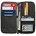Travel Document Organizer - RFID Passport Wallet Case Family Holder Id Wristlet