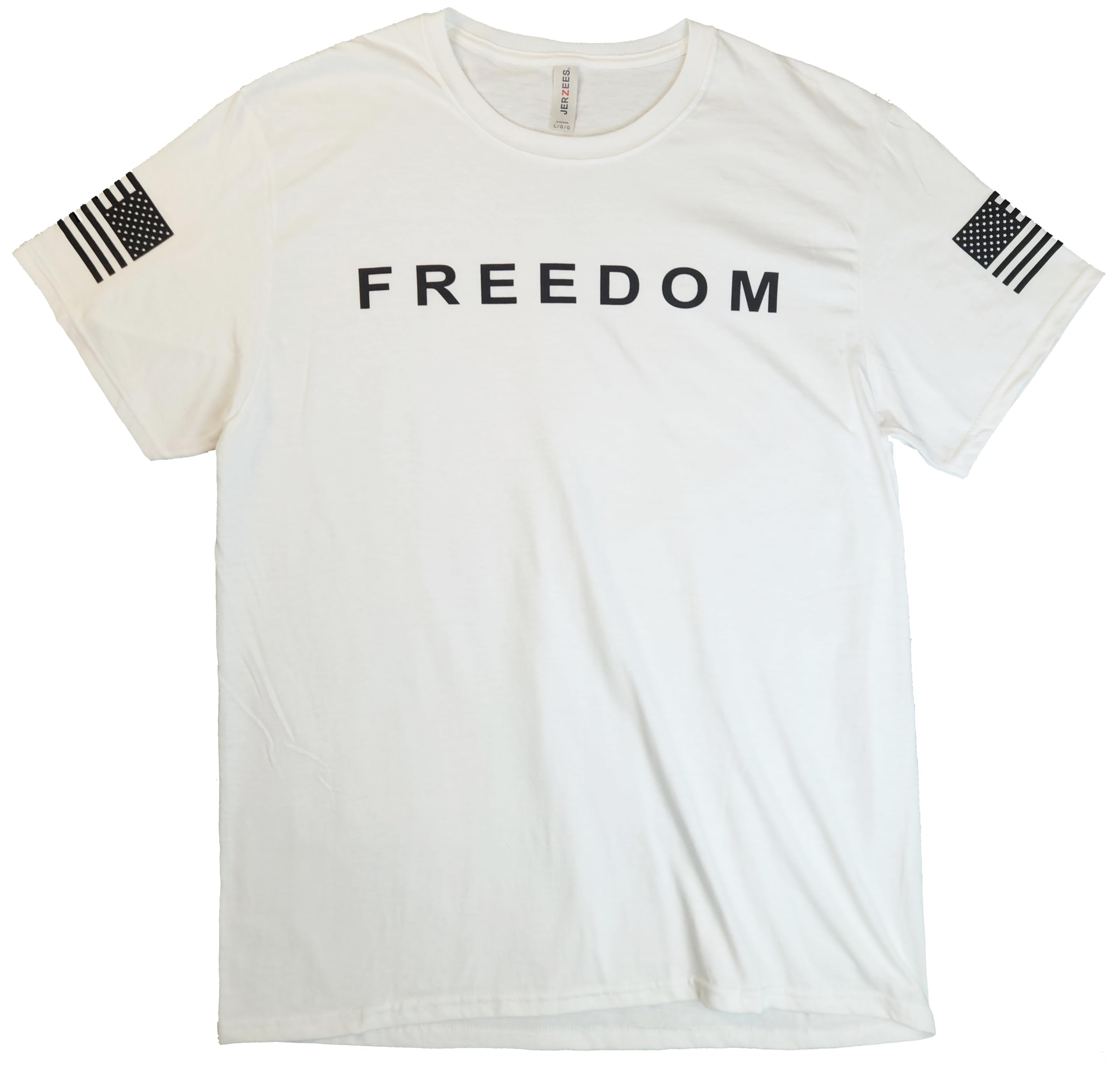 Statement Apparel Men's White Statet Apparel Freedom T-Shirt - Charlie Kirk Tribute Tee, Medium