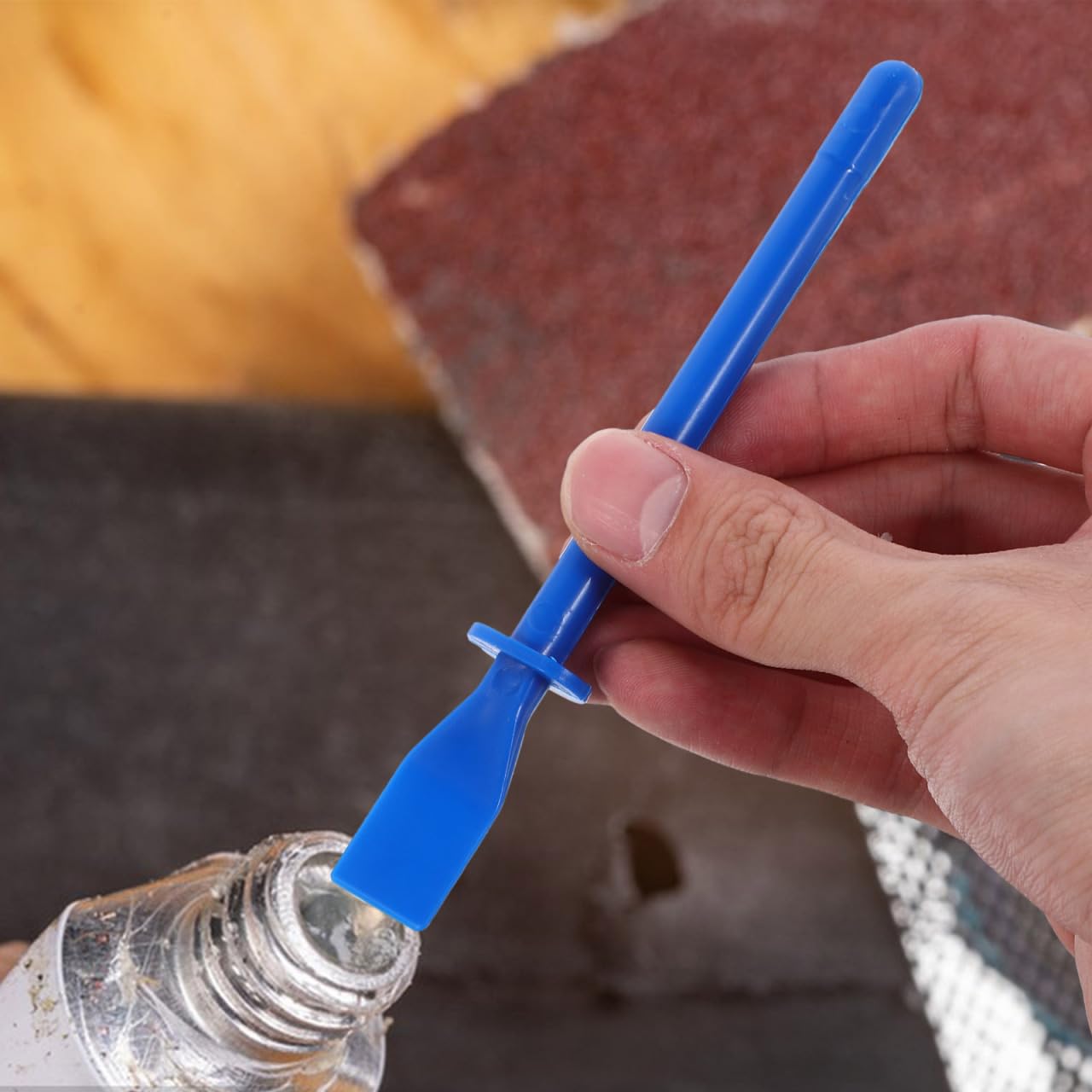 DOITOOL Lot De 6 Épandeurs De Colle Et Spatules Pour Bricolage Maroquinerie Outil De Peinture