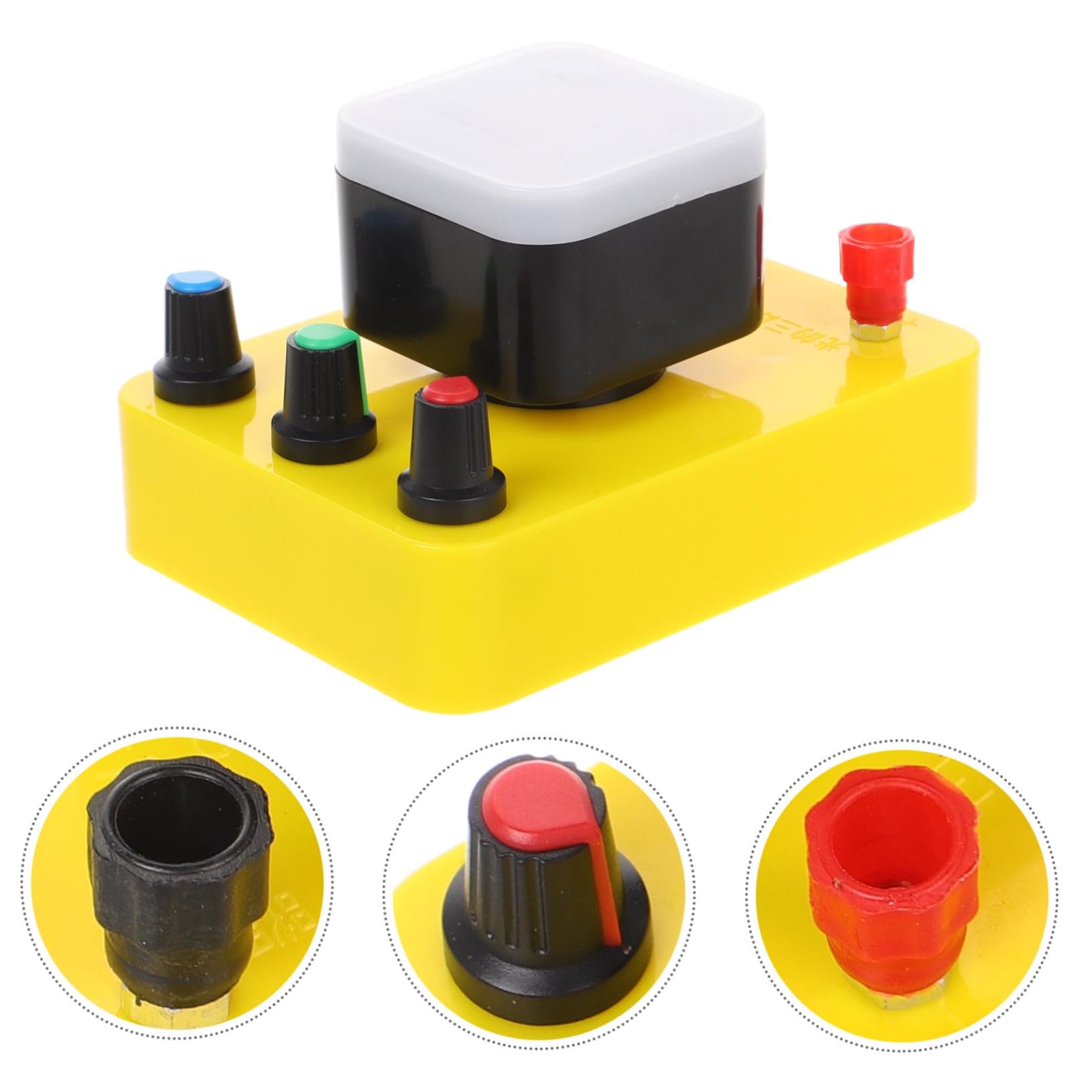COSMEVIVI 1 Set Three Primary Color Experimenter Three Primary Color Apparatus Physical Optical Kit Physics Kit Three Primary Colors Apparatus Optic Tools Scientific Apparatus Plastic Yellow