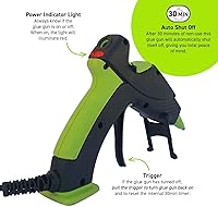 Vista 2 de Surebonder Mini Hot Glue Gun with Dual Temperature & Auto Shut Off, 20 Watts for Fast Heating & Consistent Glue Flow, Adjust Temp for Multiple