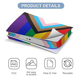写真 Amazon.com: AoHanan New Pride Flag 5 Skin Controller