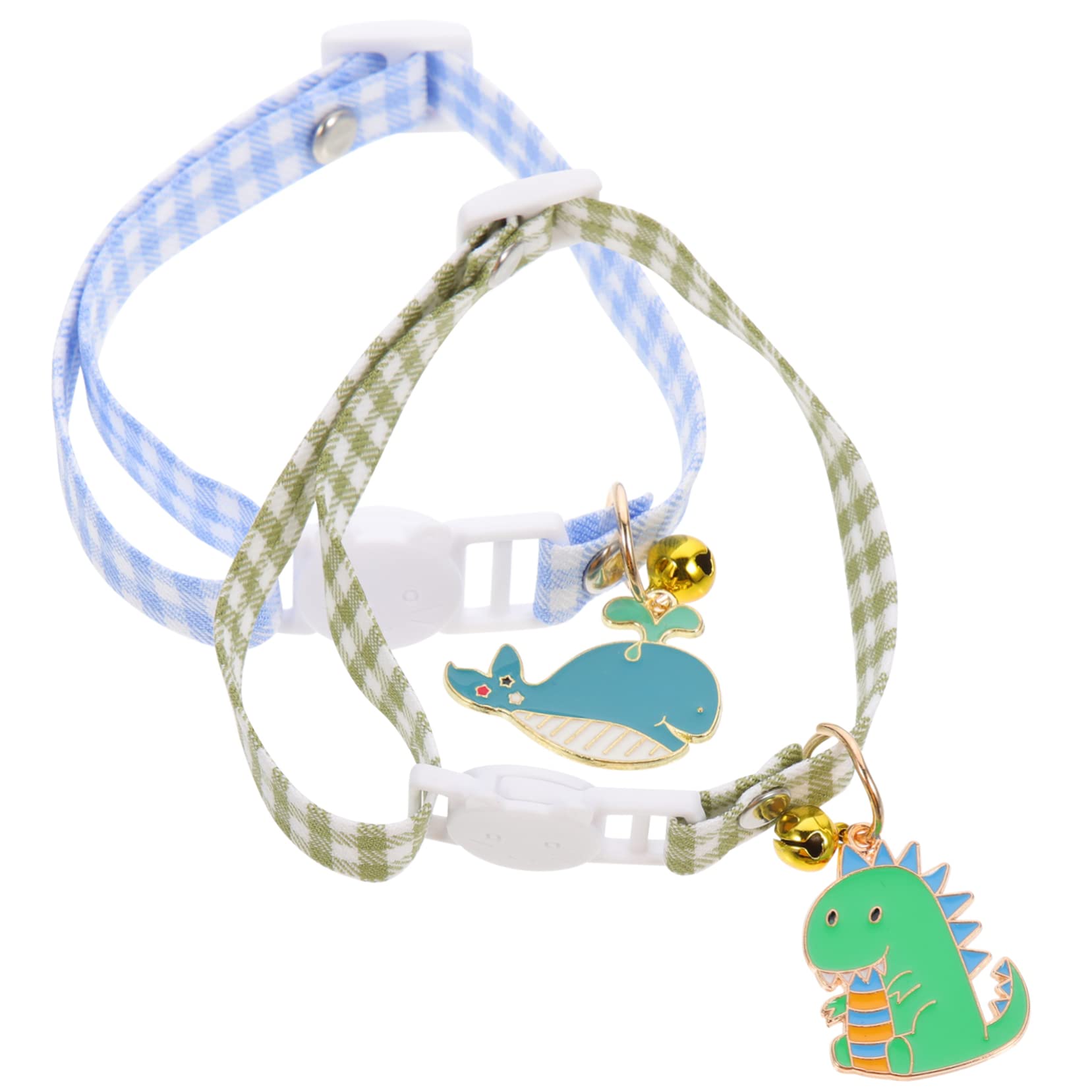 Kisangel 10stücke Verstellbares Katzenhalsband Mit Glocke Entzückendes Design Für Kätzchen Weich Und Bequem Für Tägliches Tragen Feiern Und Training