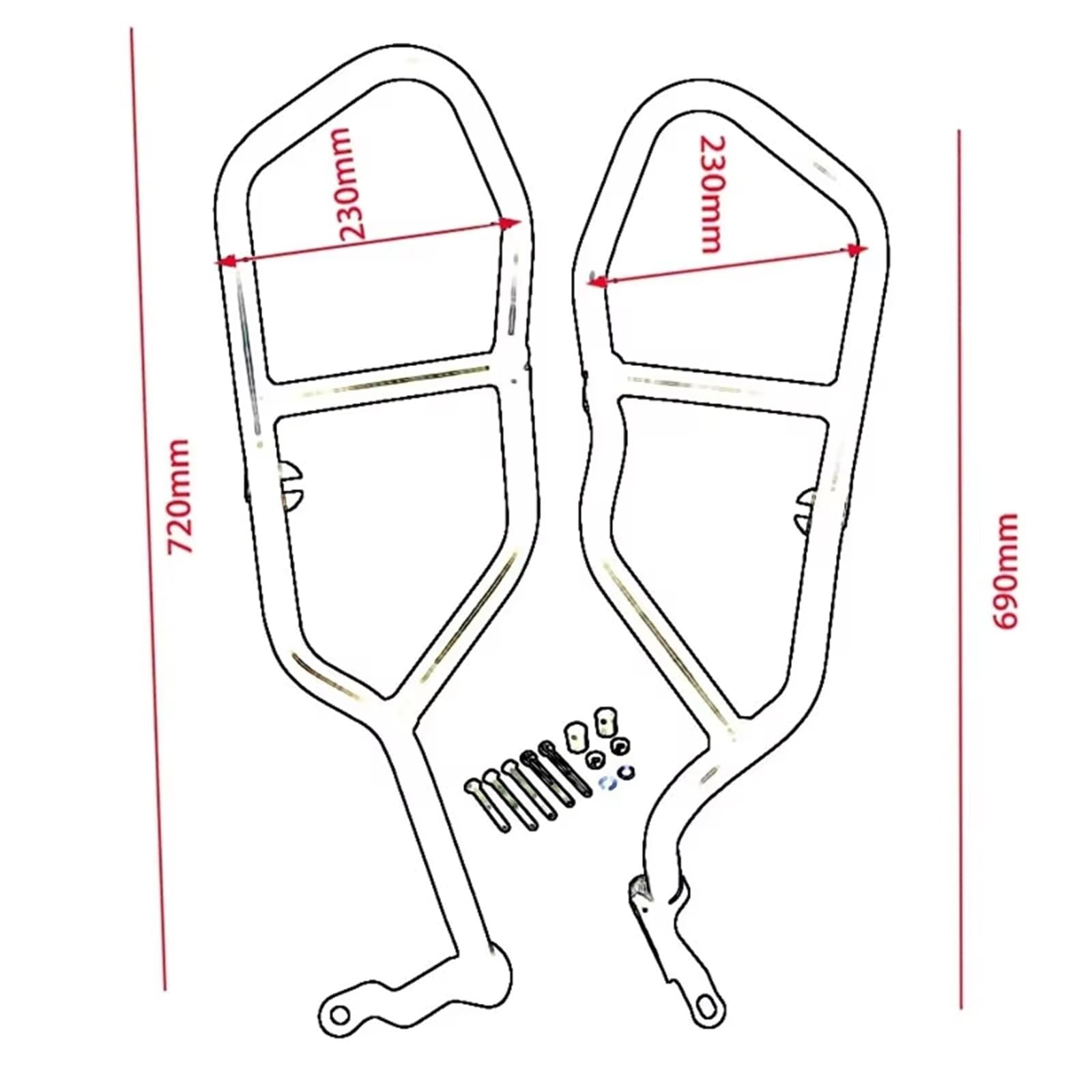 Compatibile Con YAMAHA Per FJ-09 2015 2016 2017 2018 2019 2020 Accessori Moto Protezione Motore Crash Bar Telaio Paraurti Carenatura