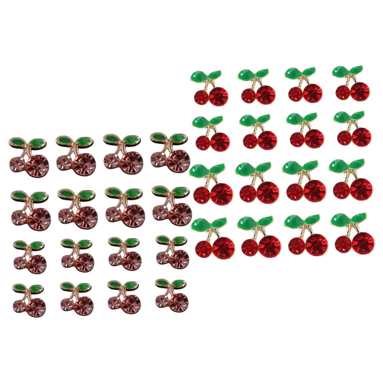 Abaodam 96pezzi Ciondoli Per Unghie Forma Di Decorazioni Nail Art Con Strass Per Manicure Di Ornamenti Per Unghie Per Donne e Appassionati Di