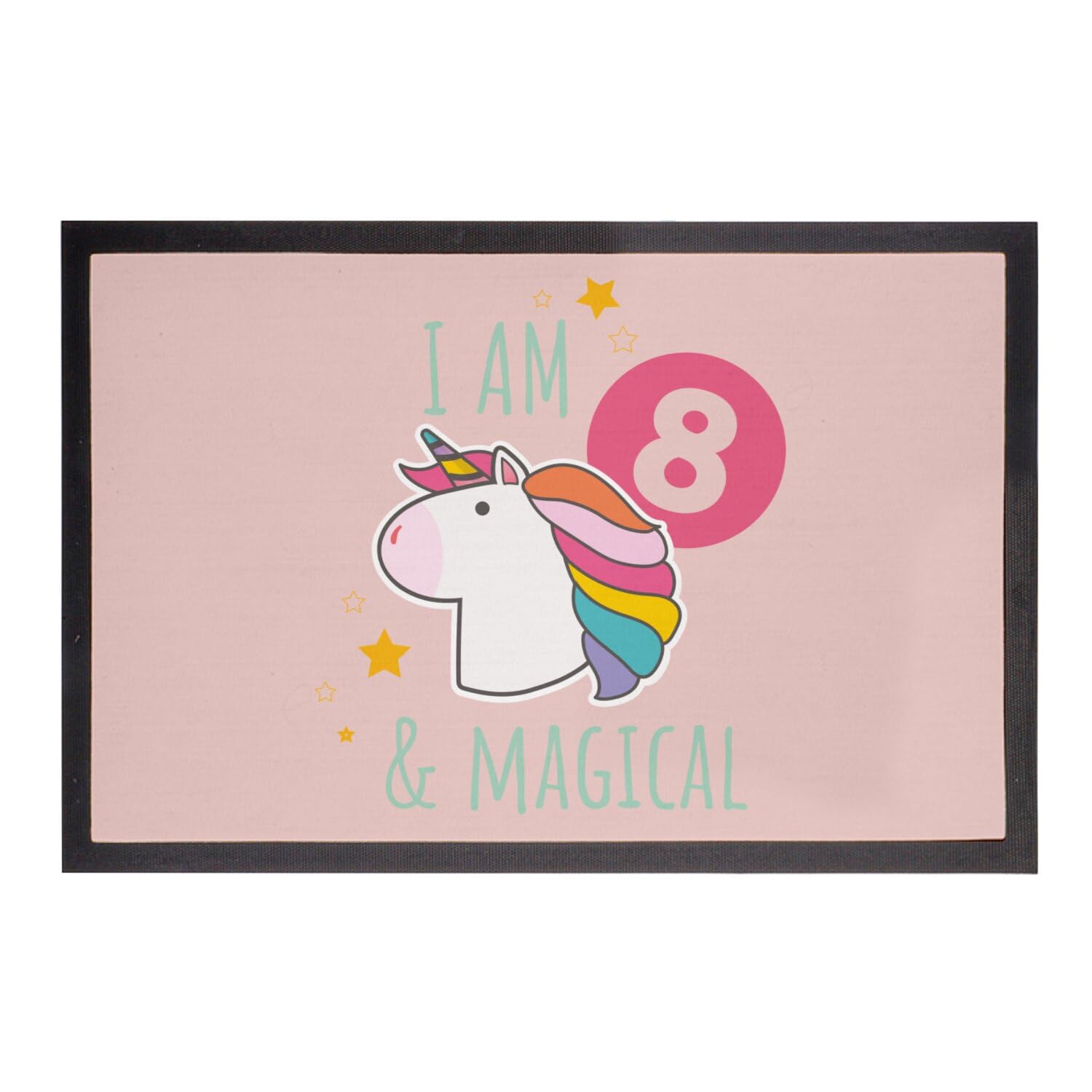 Tapis licorne rose paillasson d'entrée décoration chambre fille fantaisie