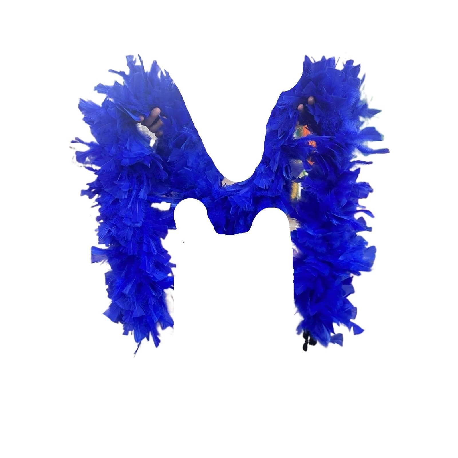 Bunte Federboas Federboa, Flauschiger Truthahnfeder-Schal/Schal, 200 g, for Hochzeits- und Partykleidung(Blue)