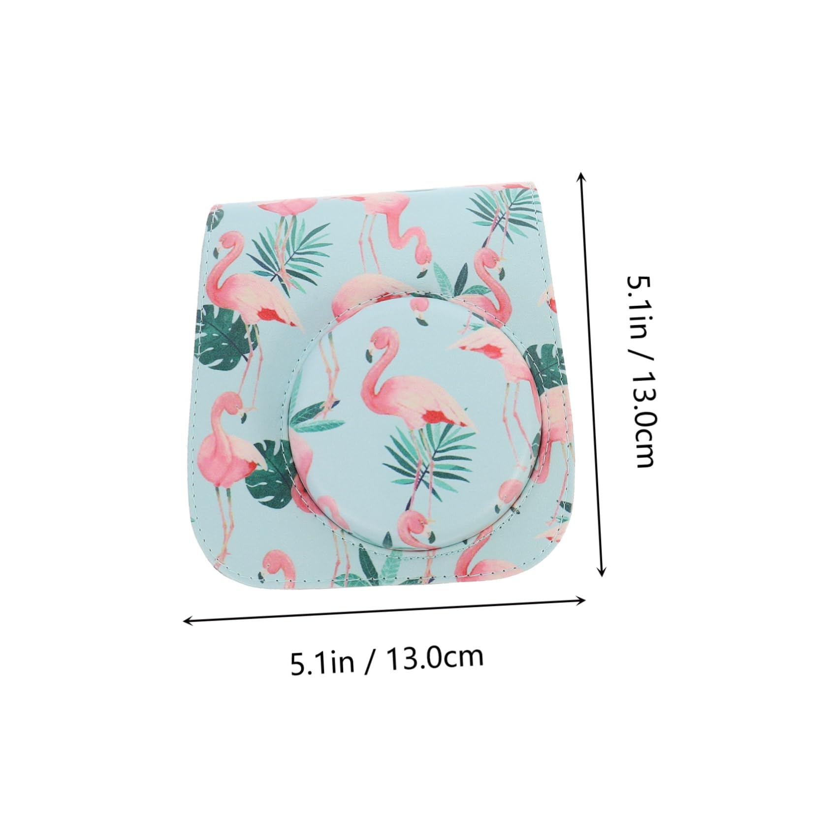 DOITOOL 2pezzi Custodia Per Fotocamera Istantanea Pu Flamingo Protettiva Compatibile Mini Per Shopping Escursioni e