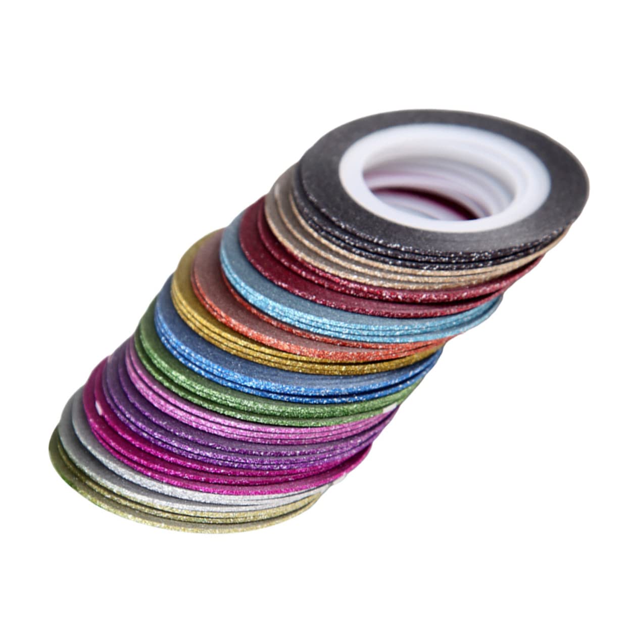 SOESFOUFU Frosted Nail Art Line Sticker Tape Set 52 Pieces DIY Nail Art Tape for Women Polish Stickers