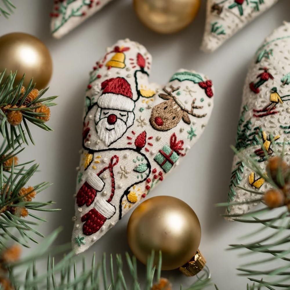 　　XMAS　DECORATION　HEART Amazon.com: Heart Shape Ceramic Christmas Ornaments,Candles