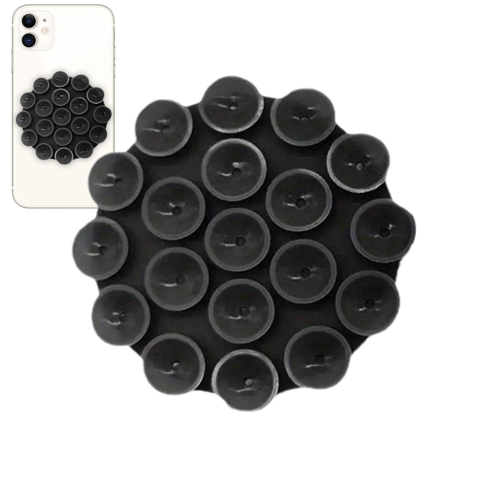 Multi-Purpose Suction Cup Phone Holder - Silicone Sticky Grip Mount Adhesive Phone Case Durable Round Suction Cup Holder