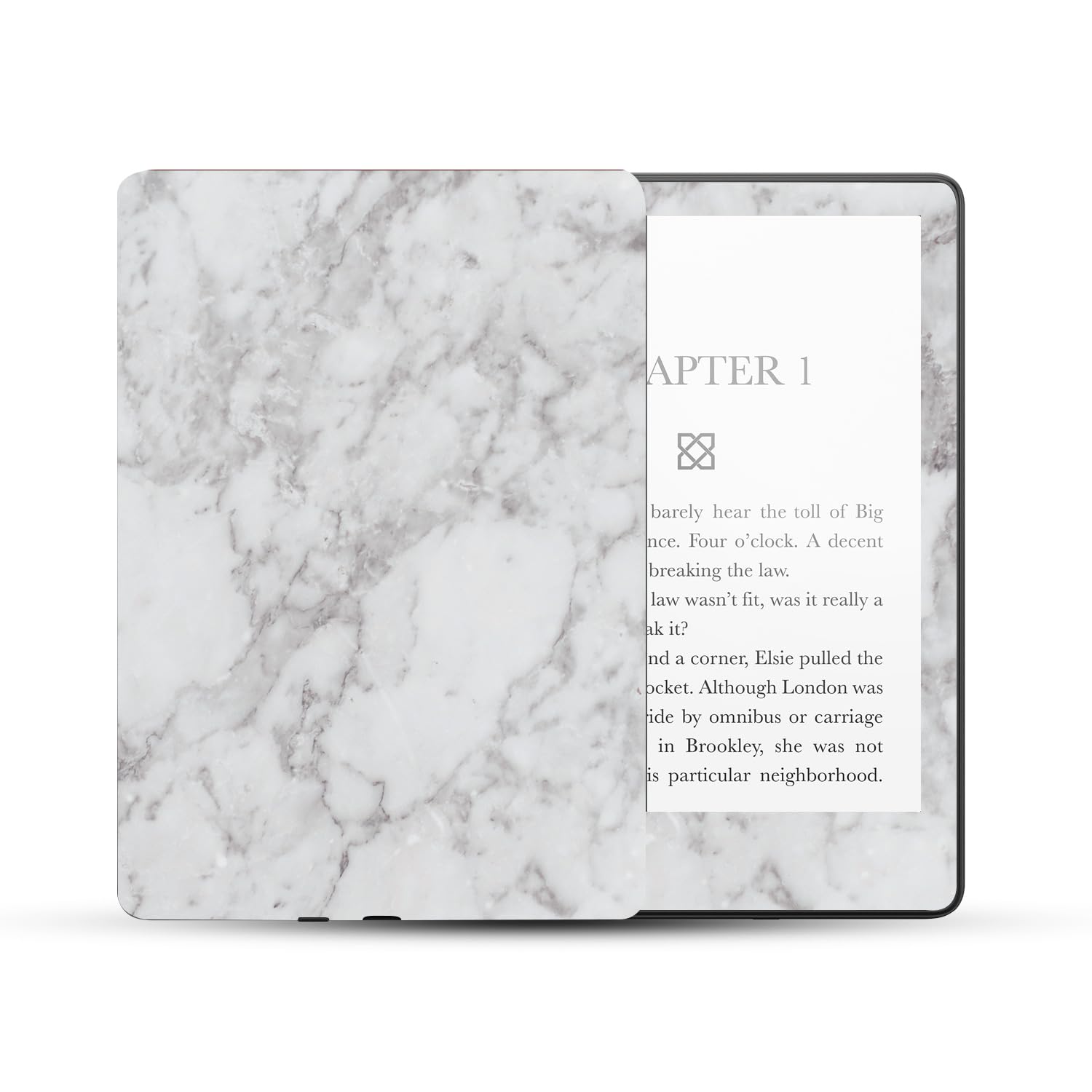 MightySkins Skin Compatible With Amazon Kindle Paperwhite 5 6.8-inch 11th Gen (2021) Full Wrap - Frost Marble | Protective, Durable, and Unique Vinyl Decal wrap cover | Easy To Apply | Made in the USA