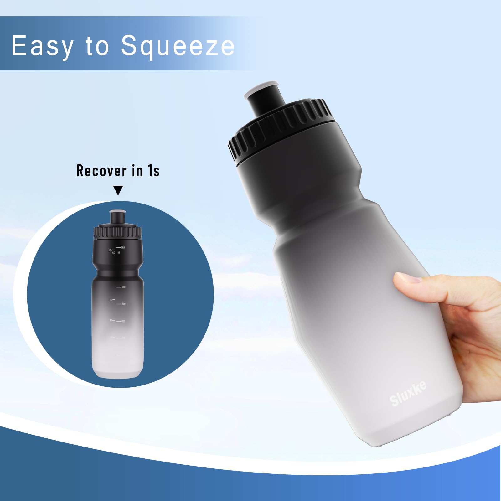 rennrad trinkflasche 1l SLUXKE Rad 2 Set, 1000ml Auslaufsicher Flaschen, BPA frei, Sports Fahrrad Trinkflasche, Superleicht Cycling Wasserflasche Sport & Freizeit Bulls Harrier – Der key_mouse Size:66