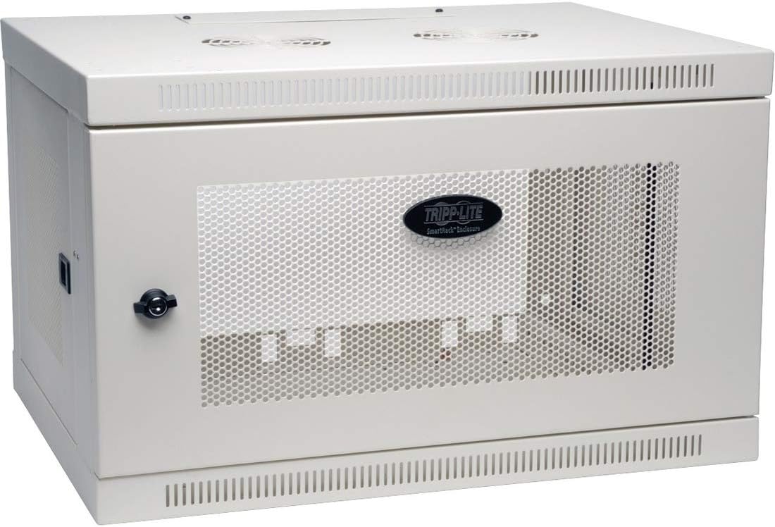 Tripp Lite 6U Wall Mount Rack Enclosure Server Cabinet, 16.5" Deep, Switch-Depth, White (SRW6UW)