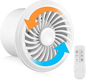 Exhaust Fan Remote Control Two-Way Exhaust Fan 6" Bathroom Ventilator - View #2
