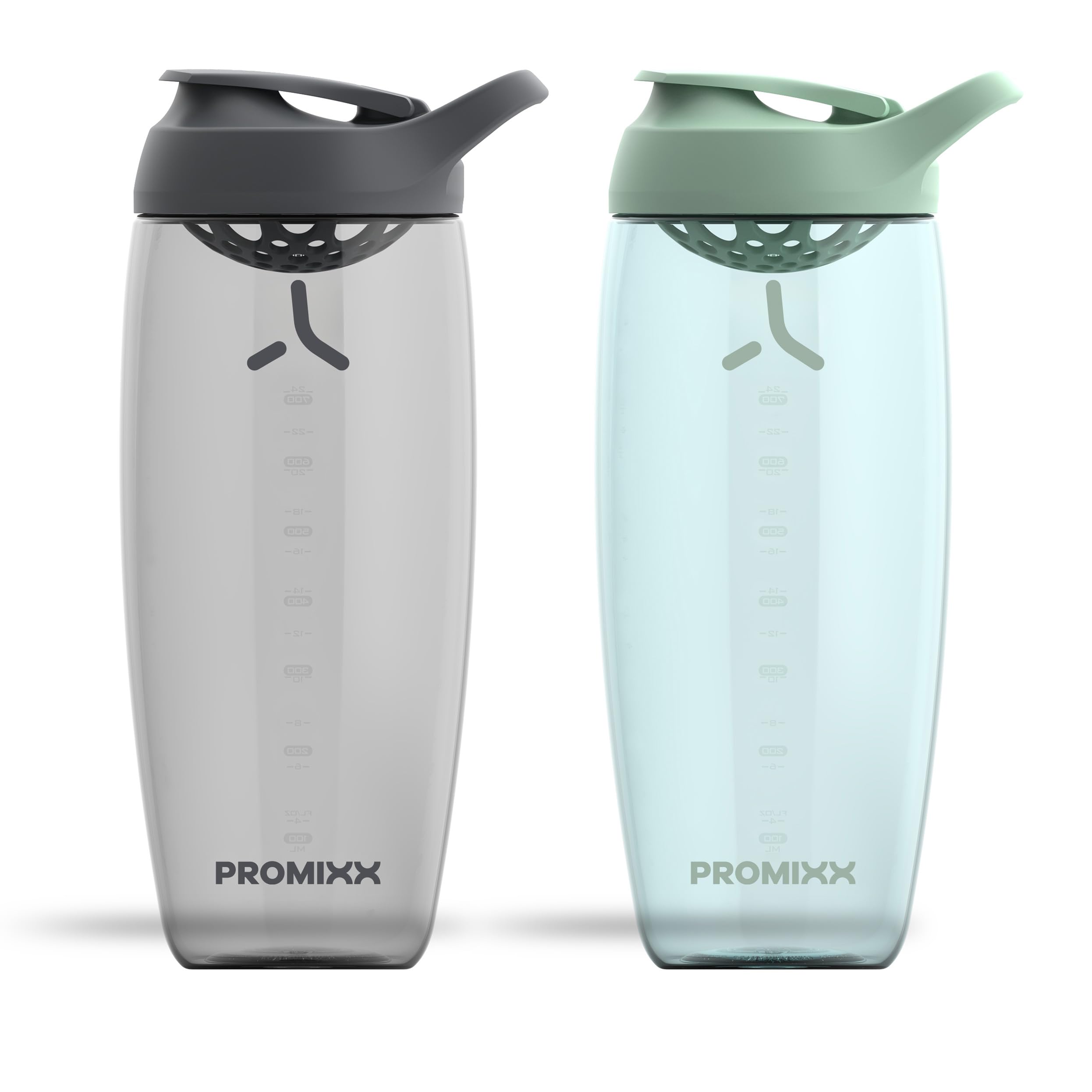 Promixx Pursuit Protein Shaker Bottle (32 oz) β Silent No-Ball Mixer, Leak-Proof Lid, BPA/BPS & Phthalate-Free ECOZEN β Easy-Clean Shaker Cup for Protein Shakes, Pre & Post-Workout Smoothies