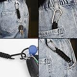 BRAVESHINE Keychain with Snap Hook Carabiner Clips, Paracord Keychain Carabiner Clips with Locking D Ring Hooks Hangers, Heavy Duty Lanyard Key Chain for Car Keys, Backpack, Tools, Men, Women - Image 5