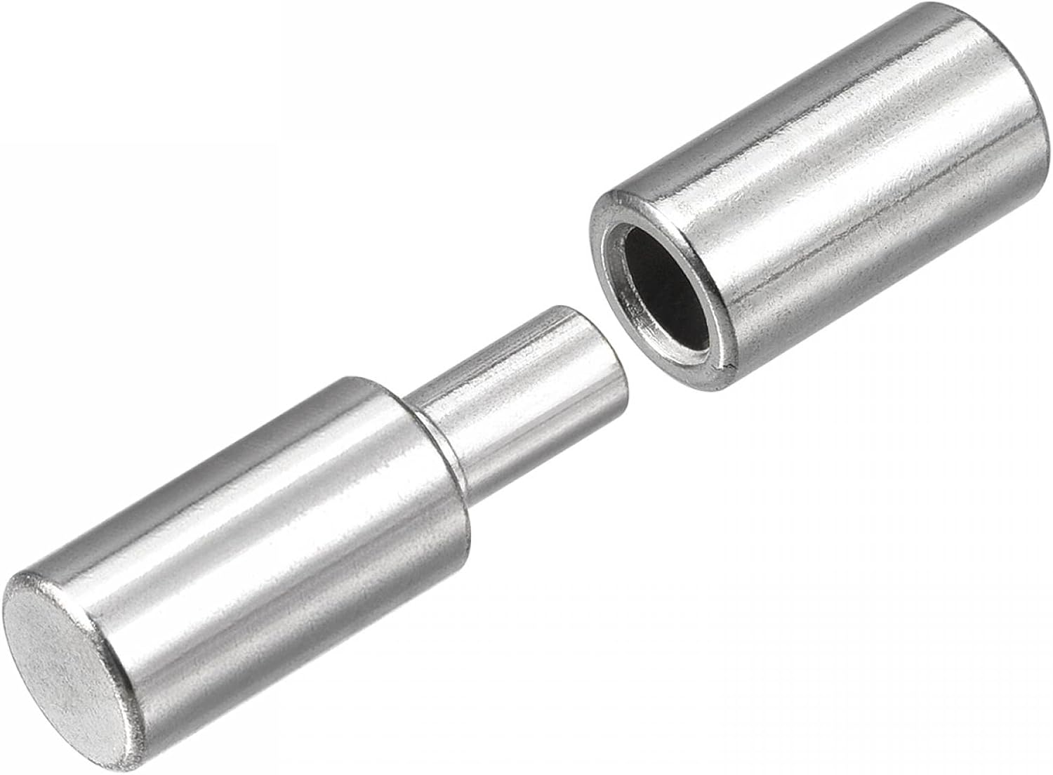 uxcell Weld on Barrel Hinges, 45mm x 12mm Male to Female 304 Stainless Steel Hinge Pin for Metal Home Gate Door Window 6 Pairs