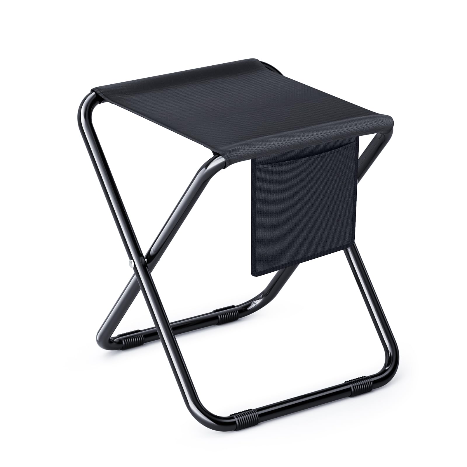 Folding Camping Stool, Portable Collapsible Camp Stool, Folding Foot Rest for Lightweight Compact Chair, Foldable Footstool Ottoman for Outdoor Hiking Backpacking Fishing Picnic Barbecue BBQ