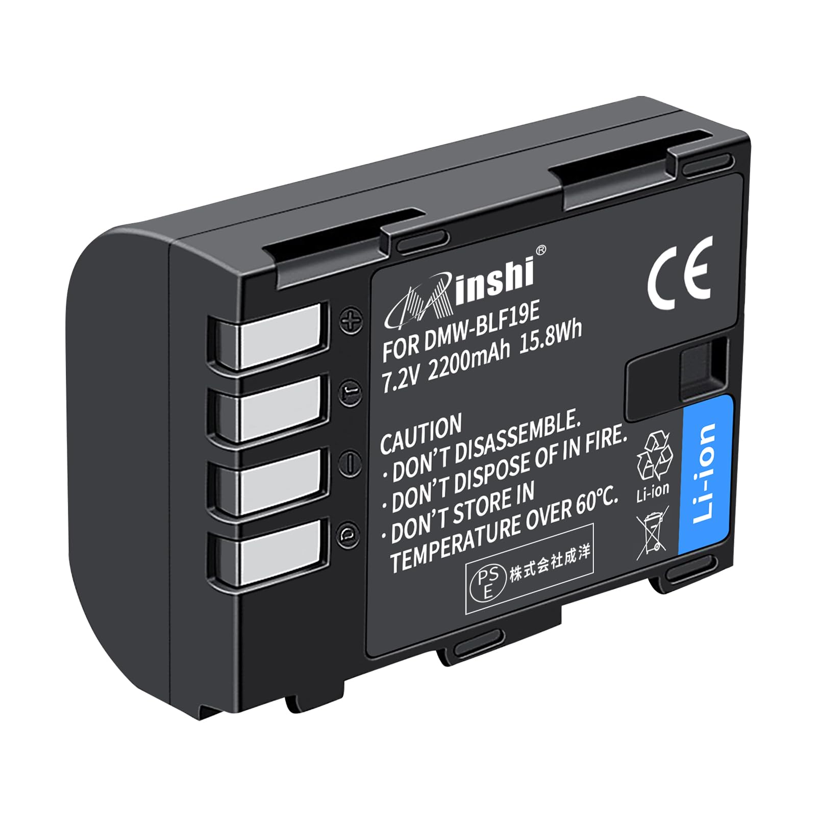 Amazon | MINSHI最新チップ搭載充電式DMW-BLF19互換 バッテリー対応