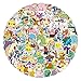 TrustKK Lot de 100 autocollants Pokémon pour enfants, imperméables, pour skateboard, casques, bouteilles d'eau, tablettes, sacs d'école, réfrigérateurs, vélos, portes, plateaux de table