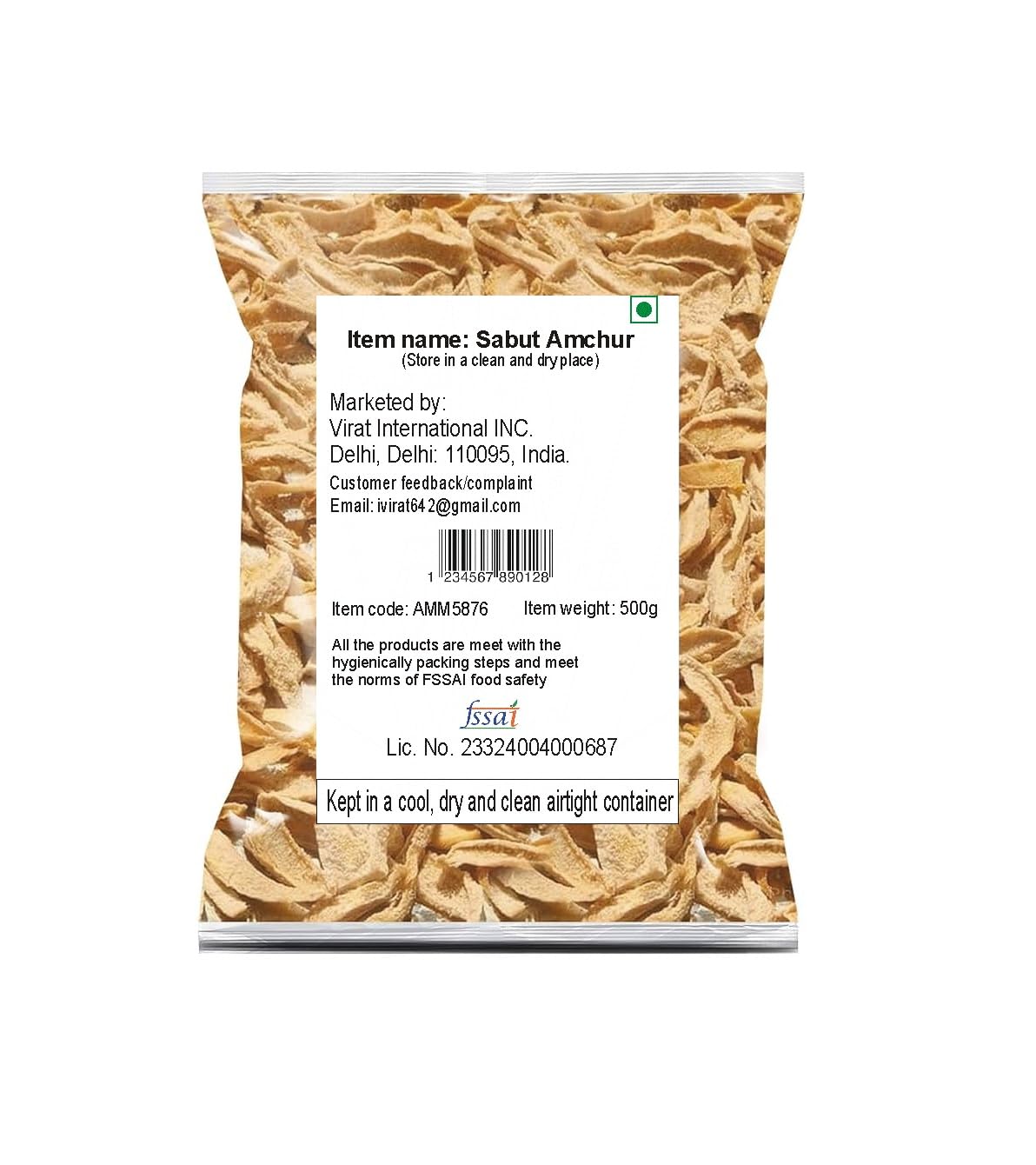Virat International Whole Dry Amchur, Sabut Amchur, No Artificial Substances Added (pack of 450g) (B0DBL3PCB4) Amazon Price History, Amazon Price Tracker
