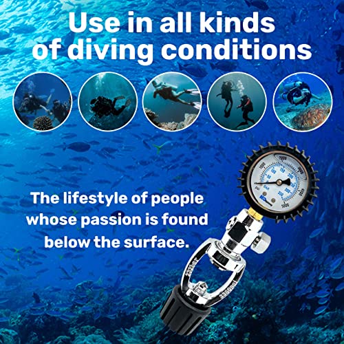 H2Odyssey Yoke Pressure Tester - Scuba Diving Gauge #TOP1