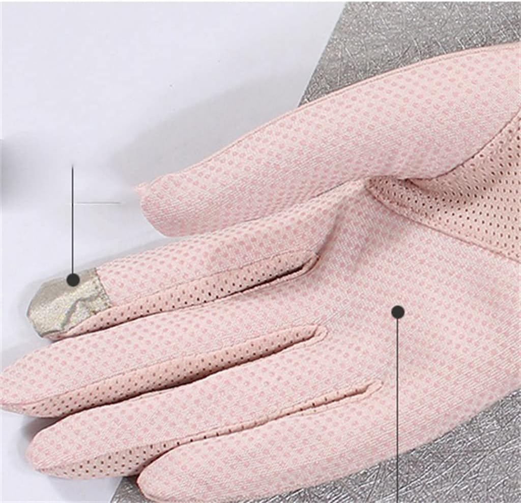 Women's Thin Gloves Breathable Driving Riding Lace Touch Screen Finger