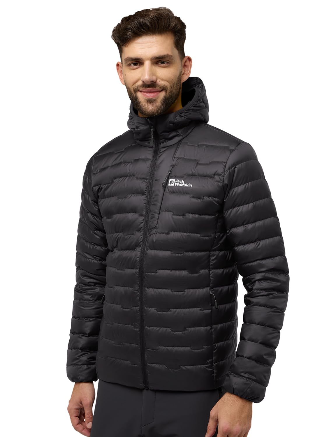 Jack Wolfskin Men's Passamani Down Hoody M RDS Jacket, Phantom, S