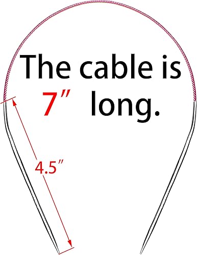 Miniatura 35 de Juego de agujas de tejer circulares tamaño 15 16 pulgadas Kit de metal redondo