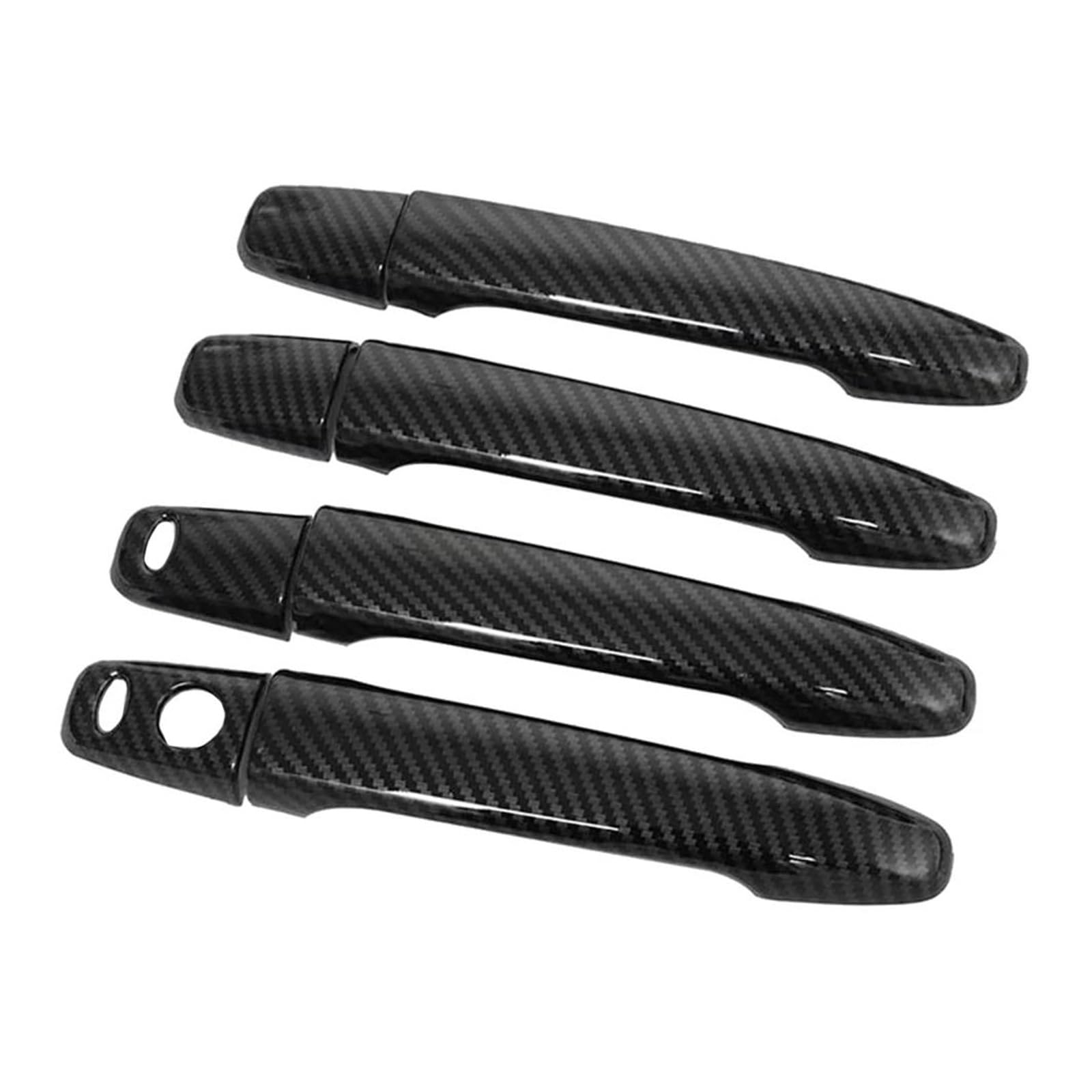 Lzbzhb One Color Car Exterior Outsidedoor Handle For For Lancer For Evolution X For Outlander Asx 4Pcs Carbon Fiber Car Exterior Door Handle Cover