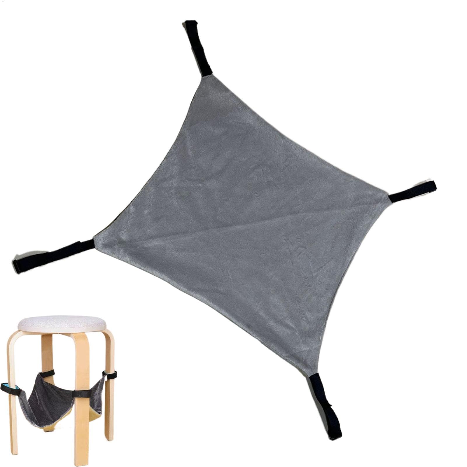 Hamac pour chat réglable suspendu à une chaise de cuisine ou cage