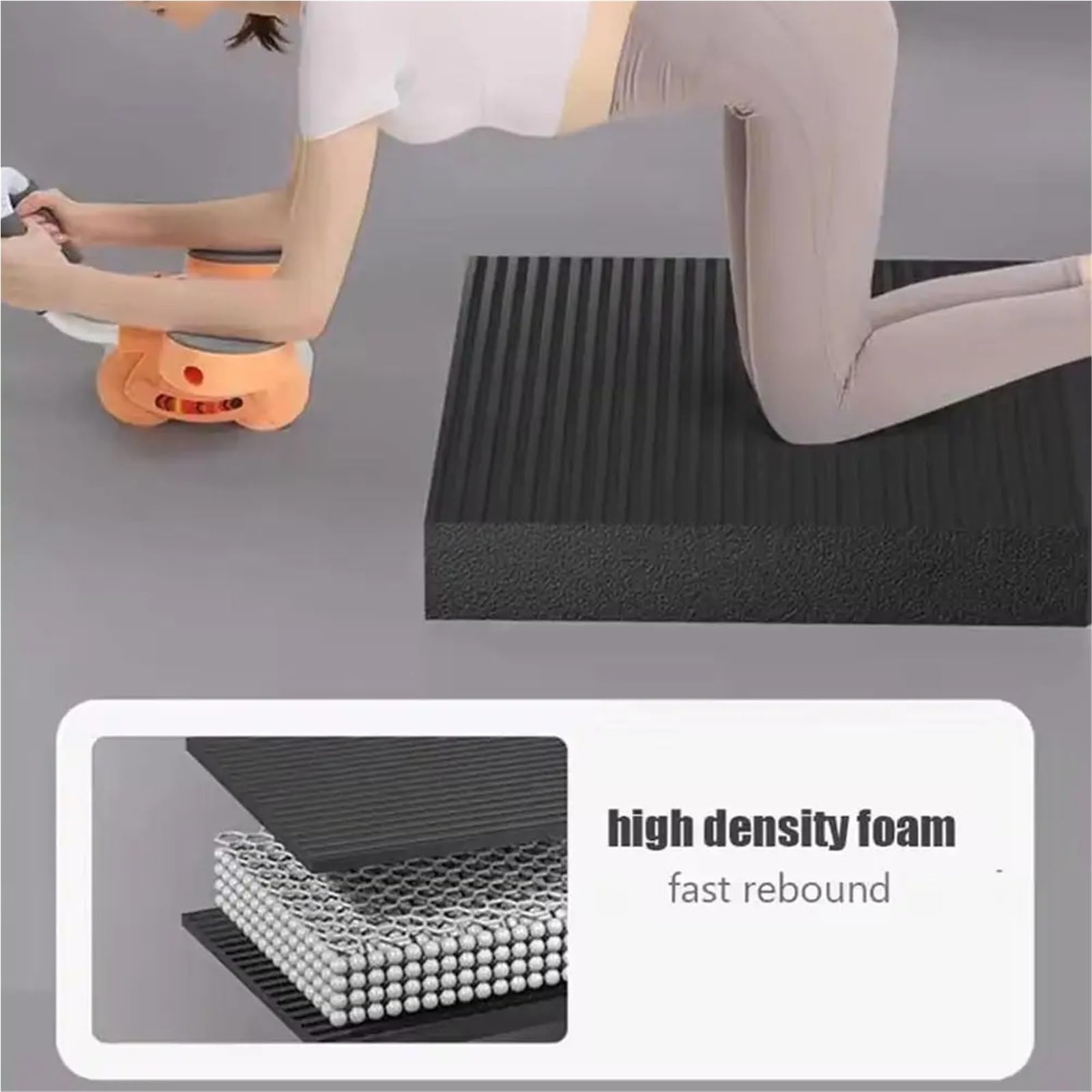 2 Cuscinetti for Allenamento for L'equilibrio per Palestre | Tappetino in schiuma ispessita antiscivolo for la stabilità del nucleo, yoga, fitness, bilanciamento in ginocchio