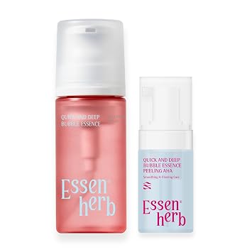 Quick & Deep Bubble Serum Essence Hibiscus (3.28 fl oz) + Peeling AHA Mini (1.08 fl oz)