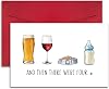 Cute Baby Shower Card, Funny New Baby Card for New Mom Dad Parents, Baby Shower Congratulation Card, and Then There Were Four Card