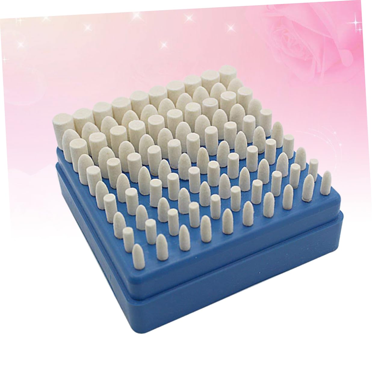 GANAZONO 100pcs Wool Polishing Wheel Set for Jewelry Beauty Equipment Stainless Steel Glass Buffing Accessories for Mechanical Parts Finishing Random Color