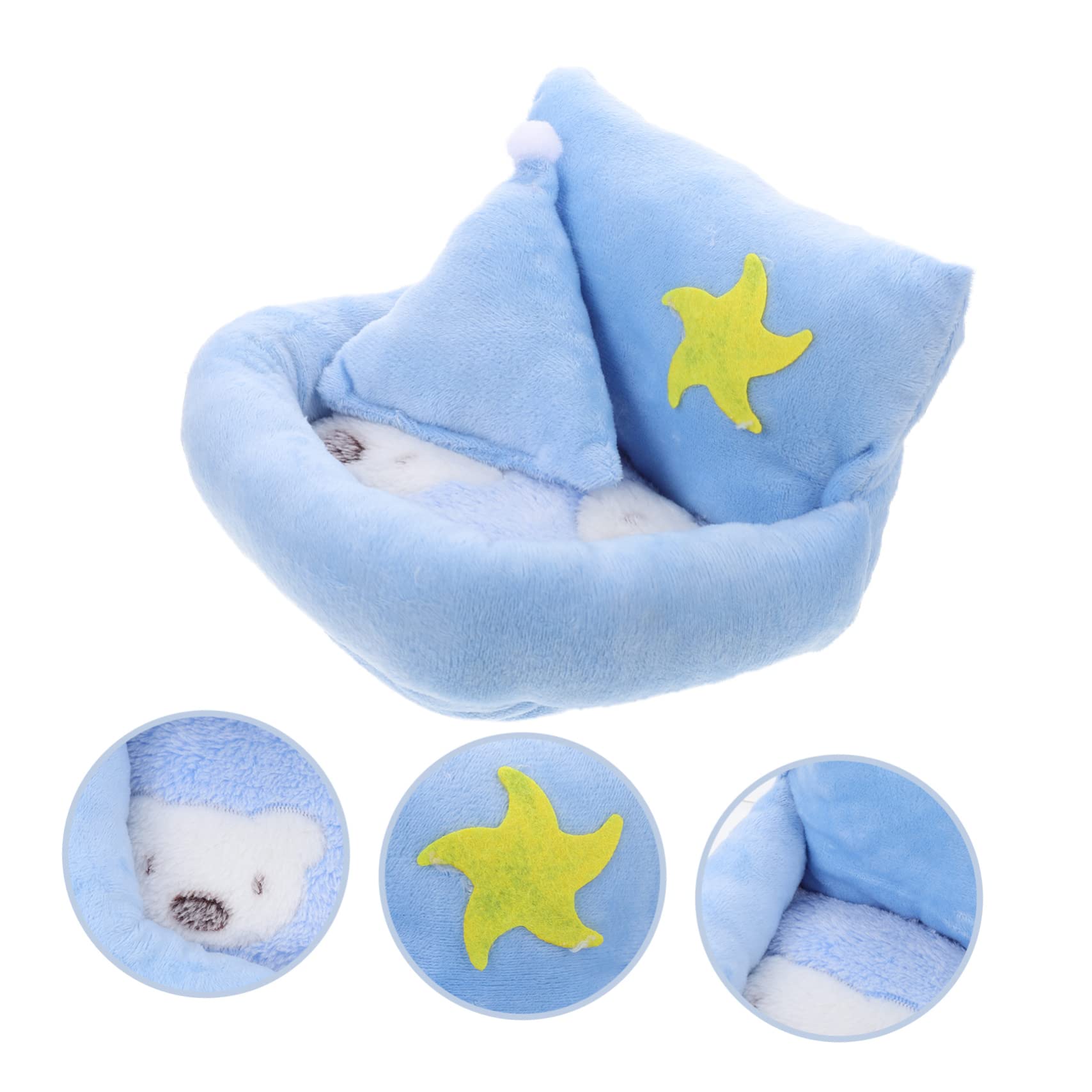 DOITOOL 3stücke Kuschelnest Für Kleintiere Weiches Schlafbett Für Hamster Meerschweinchen Und Andere Haustiere Warmes Versteck Aus Plüsch Für Wintermonate Für Gemütliche Ruhezeiten