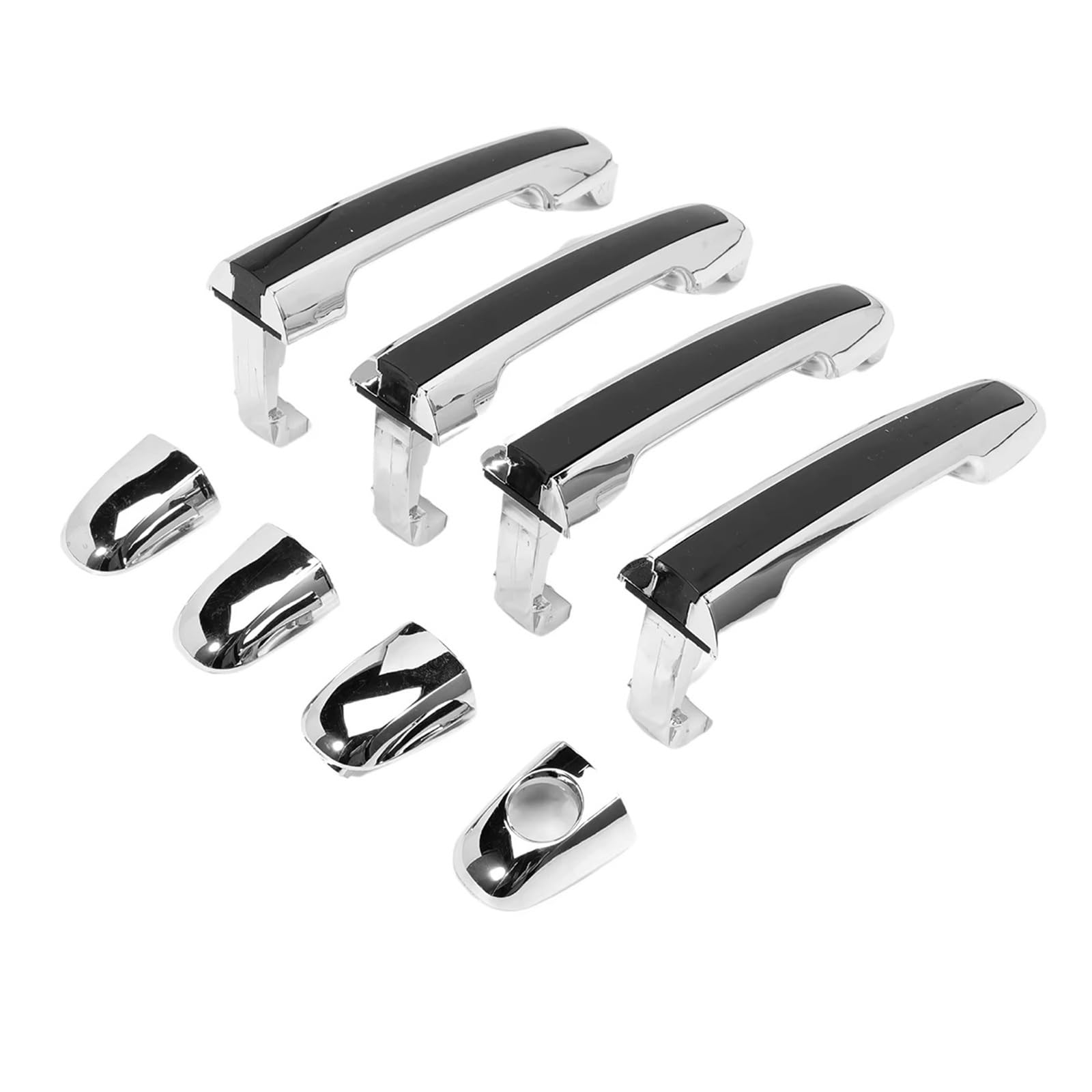 Ytjlf One Color Vehicle Outside Door Handle For Hyundai For Sonata 2005 2006 2007-2010 4Pcs Exterior Front Rear Drive Passenger Side Door Handle Chrome Set 826513K000