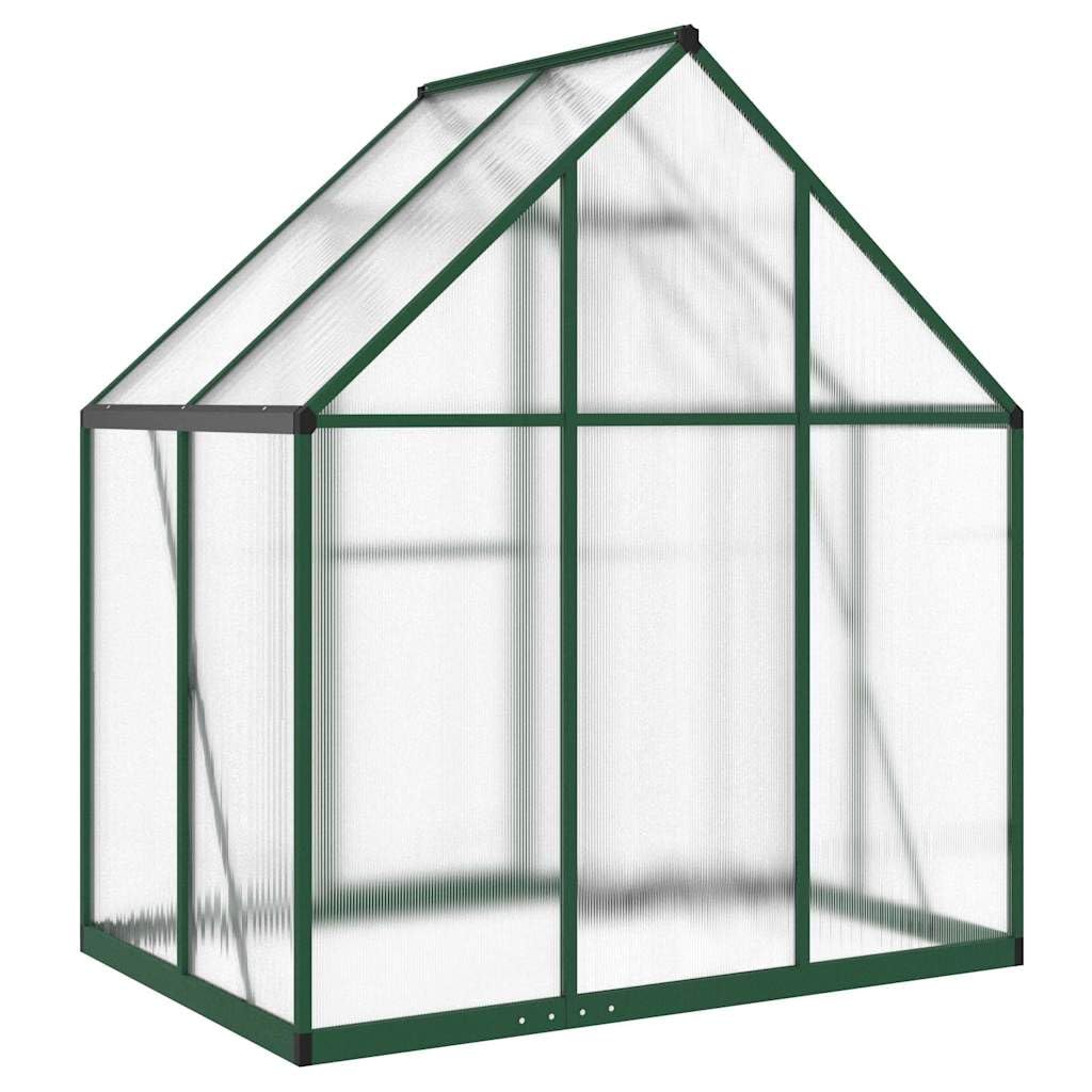 Furniture Item Home Gewächshaus mit Fundamentrahmen grün 169x114x195cm Aluminium-Möbel