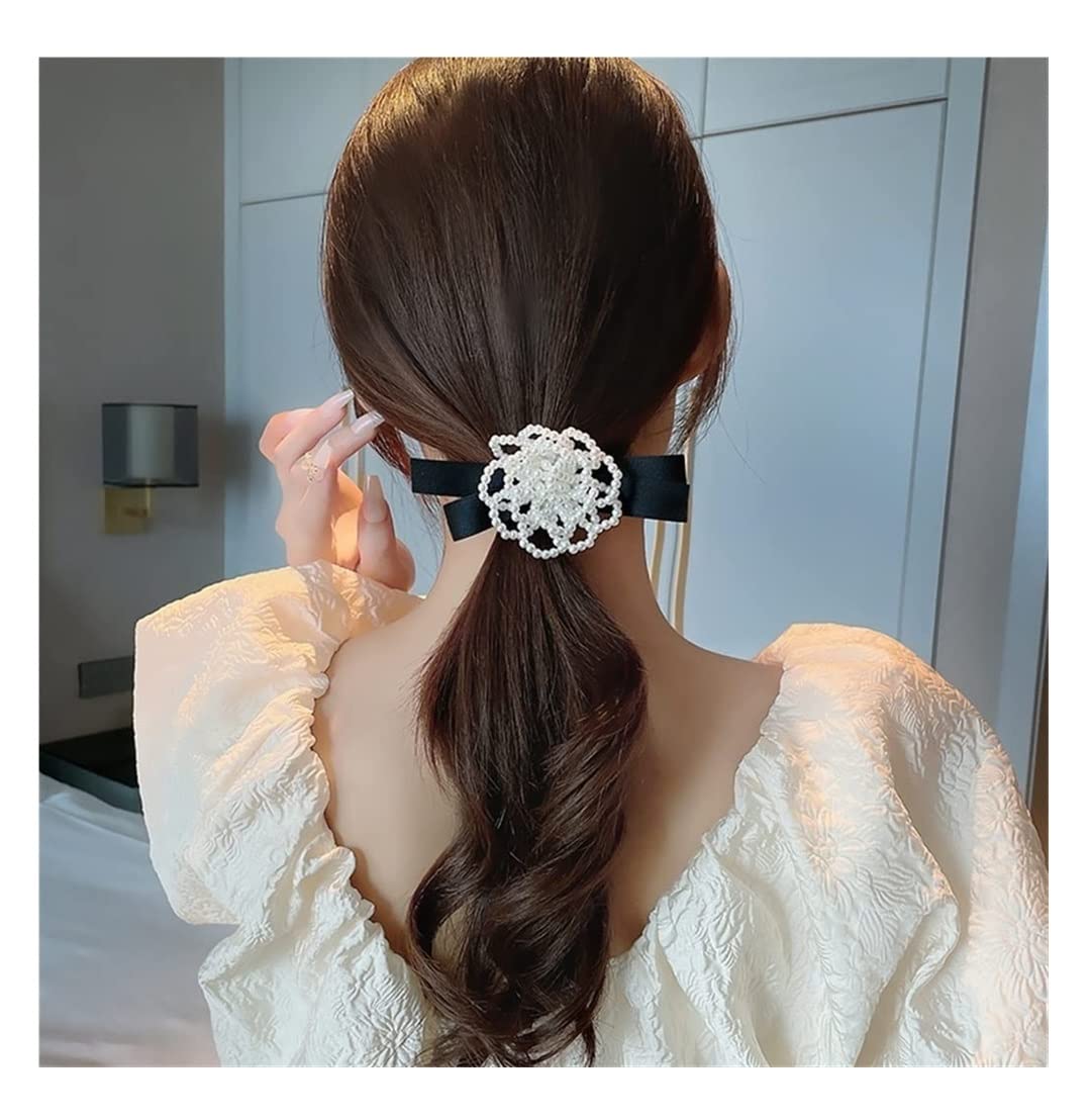 Scrunchies Haargummi 3 Stücke Perle Kopf Seil Bogen Haar Weibliche Pferdeschwanz Ring Haarschmuck Kopfschmuck Zopfgummi Elastische