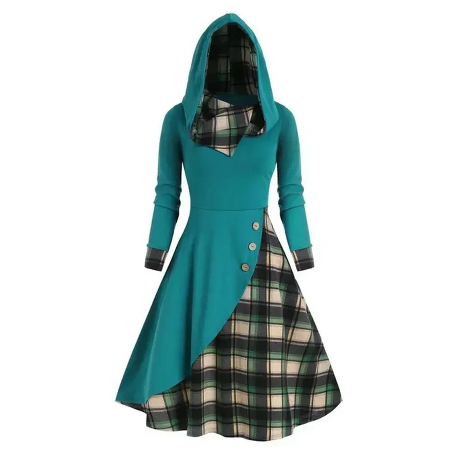 Robe à capuche femme bleu clair pour vos sorties décontractées en ville