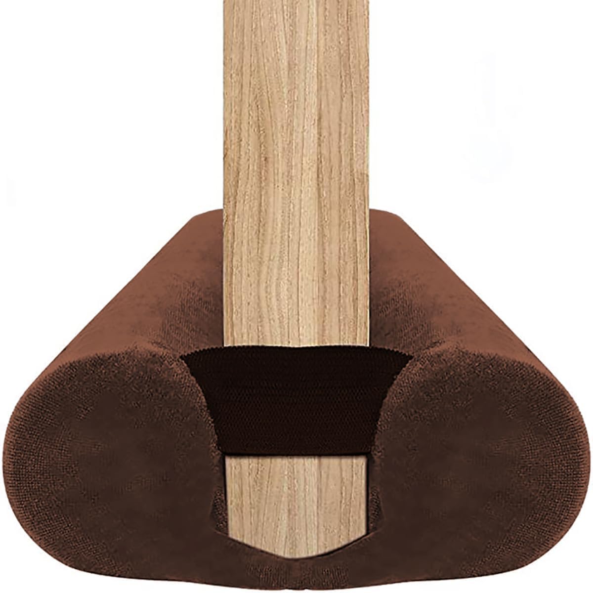 Bksai Brown Door Draft Excluder For Doors 75Cm No-Adhesive Draught Excluder For Bottom Of Door Cushion Front Door Wind Blocker Internal (60-75Cm)
