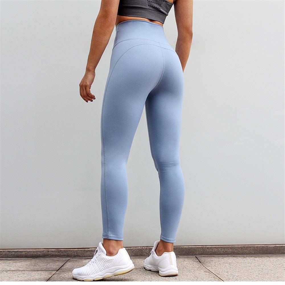 HXSZWJJ Leggings Leggins Gimnasia for la Aptitud Deporte de Las Mujeres Pantalones de Yoga Deportiva Medias de Mujer Desgaste de los Deportes de Alta Panza de la Cintura Control de Legging