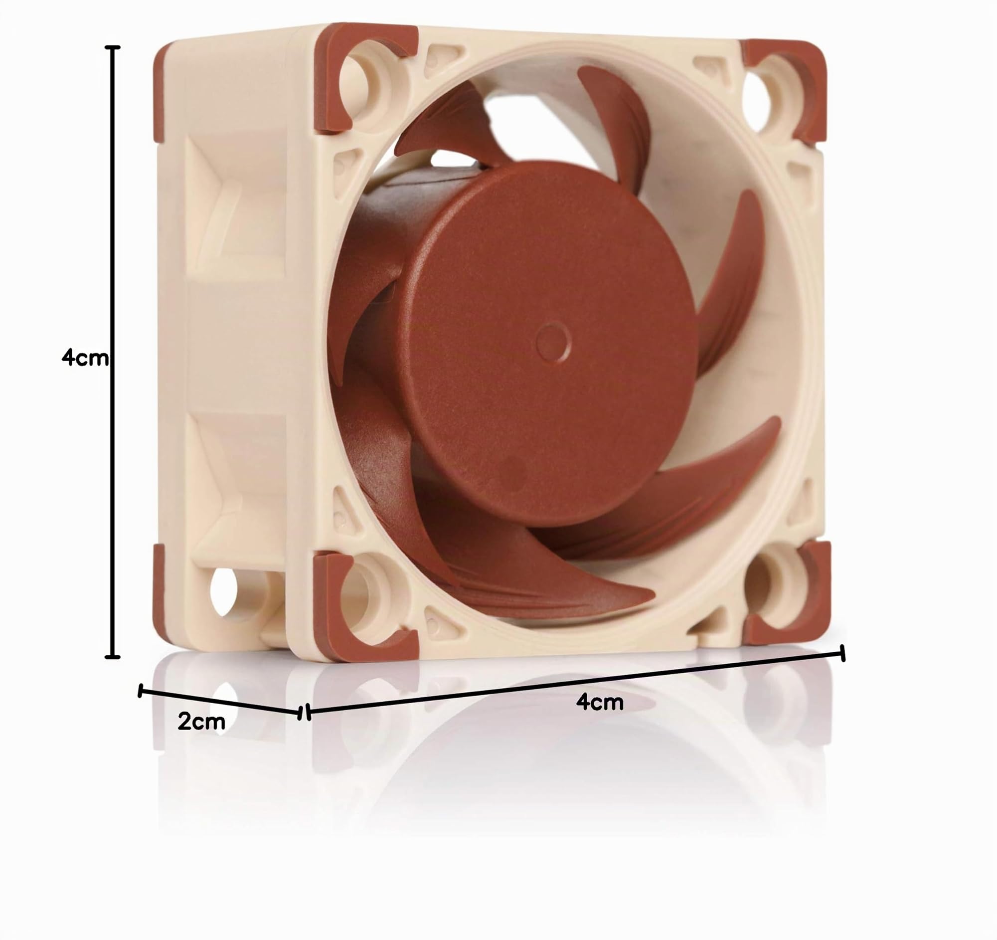 Noctua NF-A4x20 PWM, Ventilateur Silencieux Haut de Gamme, 4 Broches (40x20 mm, Marron)